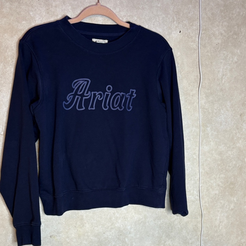Ariat Women's Dark Navy Crew Neck Sweate💙 - Picture 3 of 8
